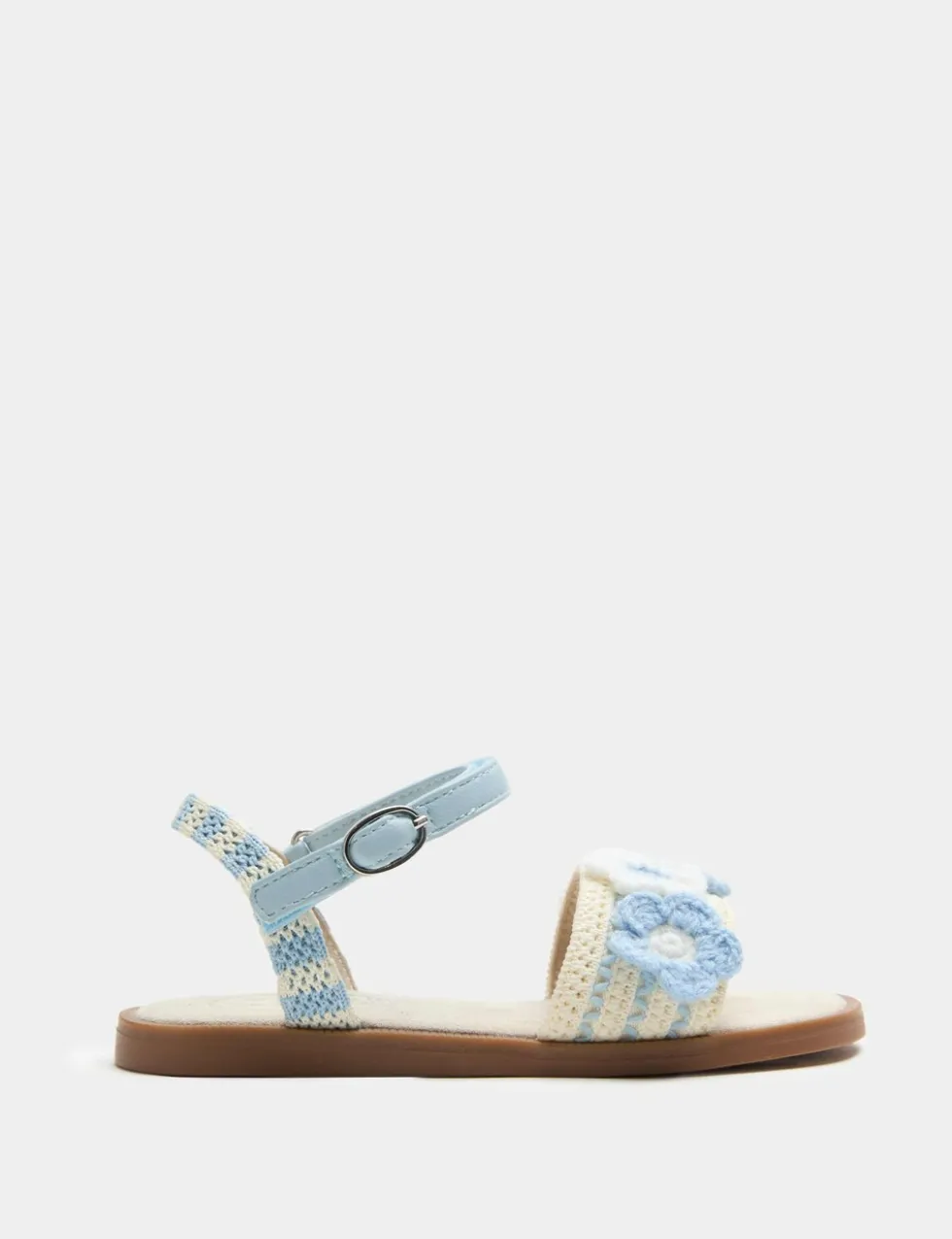 Kids' Floral Crochet Sandals (4 Small-2 Large)