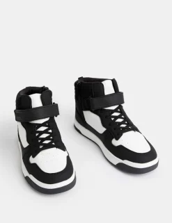Kids' Freshfeetâ„¢ Riptape High Top Trainers (4 Small - 7 Large)