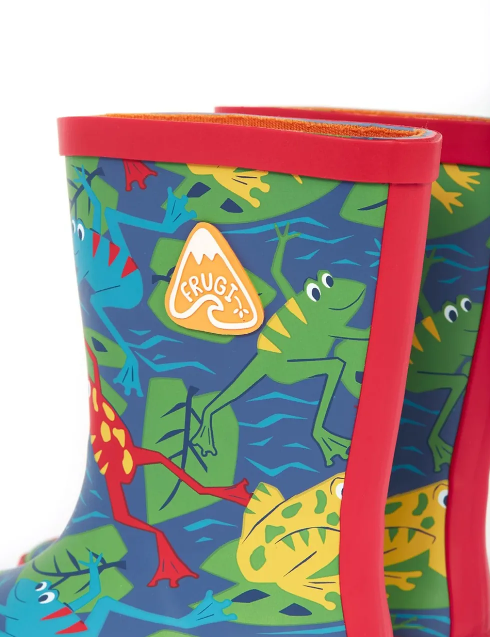 Kids' Frog Wellies (1 Small - 13 Small)