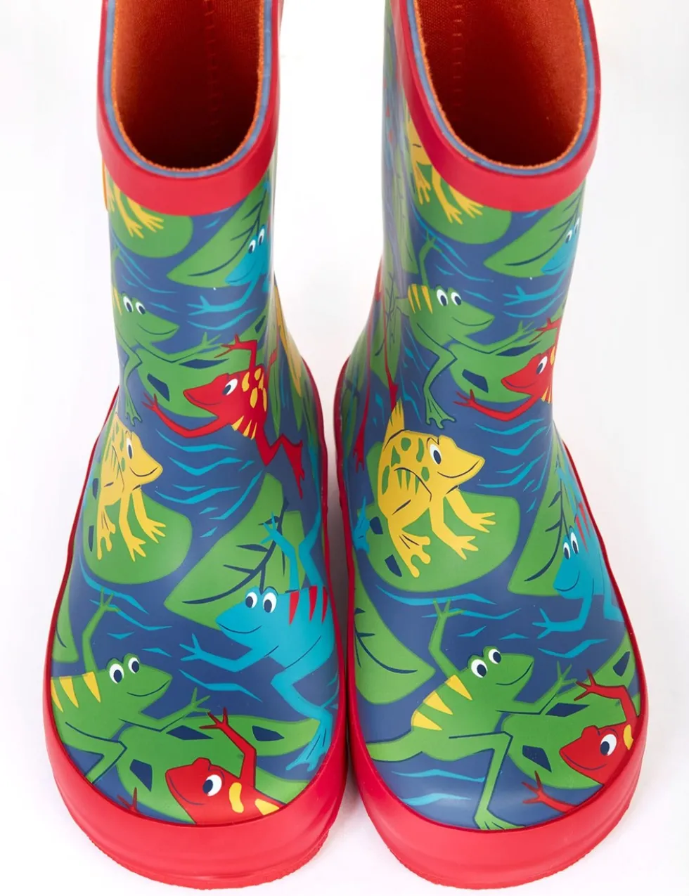 Kids' Frog Wellies (1 Small - 13 Small)