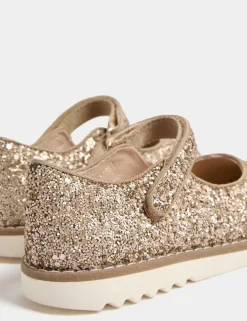 Kids' Glitter Mary Jane Shoes (4 Small - 2 Large)