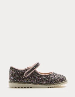 Kids' Glitter Mary Jane Shoes (4 Small - 2 Large)