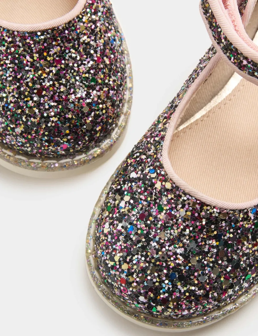 Kids' Glitter Mary Jane Shoes (4 Small - 2 Large)