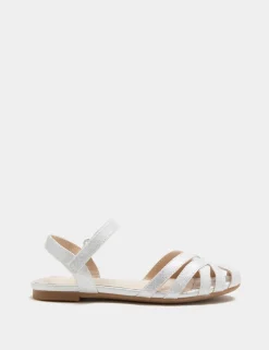 Kids' Glitter Sandals (4 Small-2 Large)