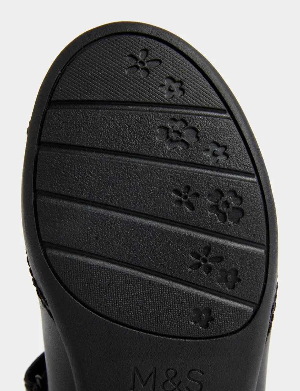 Kids' Heart Ballet Leather School Shoes (8 Small - 2 Large)