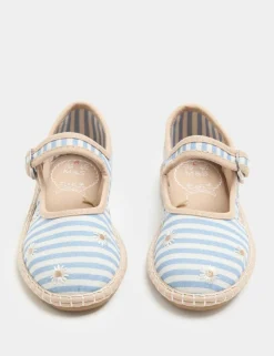 Kids' Heritage Stripe Ballet Shoes (4 Small-2 Large)