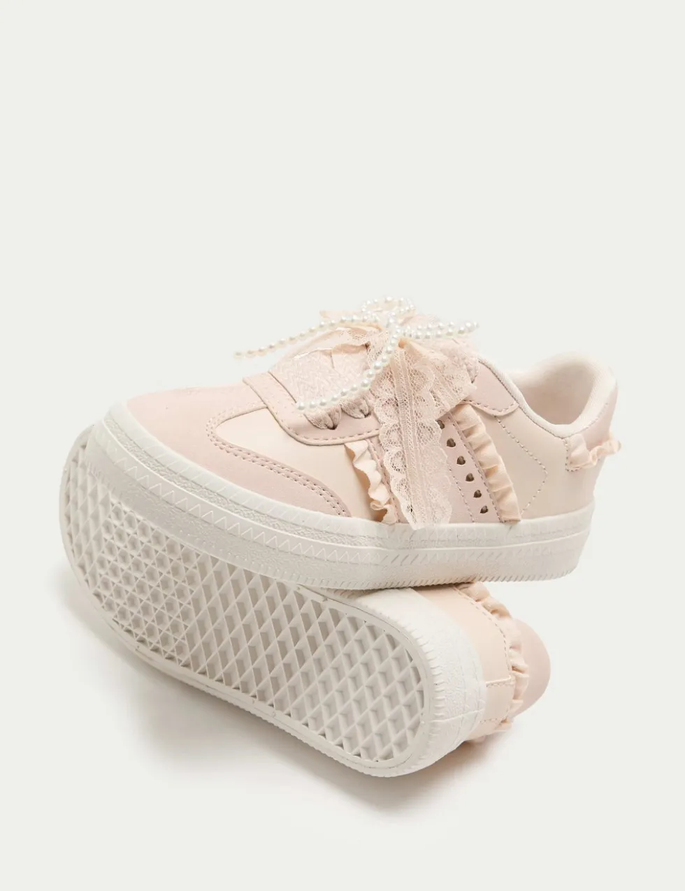 Kids' Lace Detail Trainers (9 Small - 7 Large)