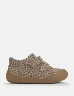 Kids' Leather Animal Print Trainers (3 Small - 7 Small)