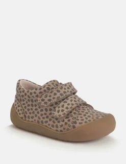 Kids' Leather Animal Print Trainers (3 Small - 7 Small)
