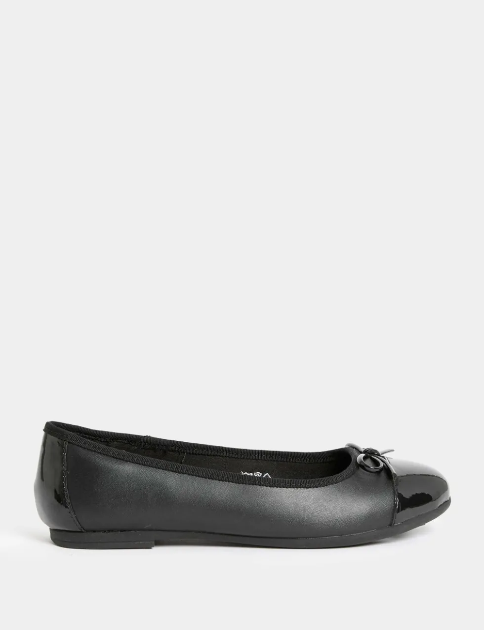 Kids' Leather Bow Ballet School Shoes (13 Small - 7 Large)
