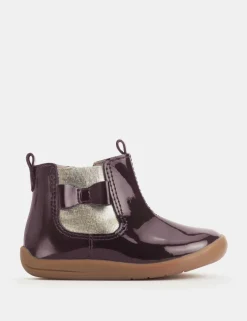 Kids' Leather Bow Detail Boots (4 Small - 8 Small)