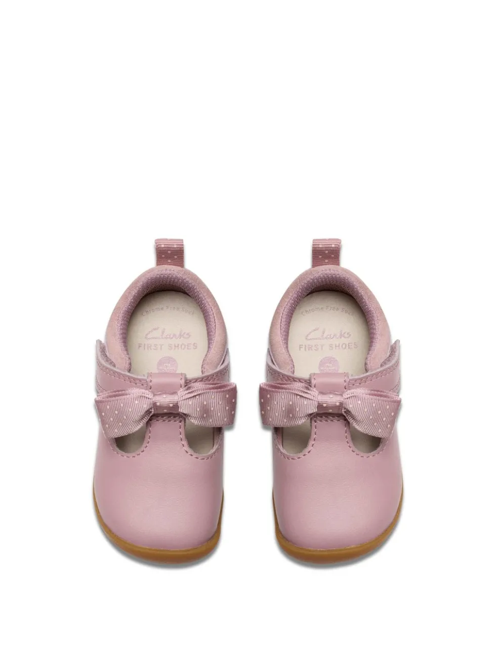 Kids' Leather Bow Riptape Shoes (3 Small - 5 Small)