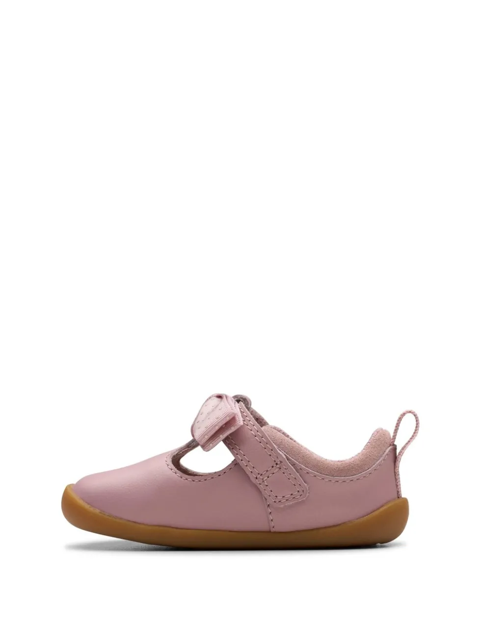 Kids' Leather Bow Riptape Shoes (3 Small - 5 Small)