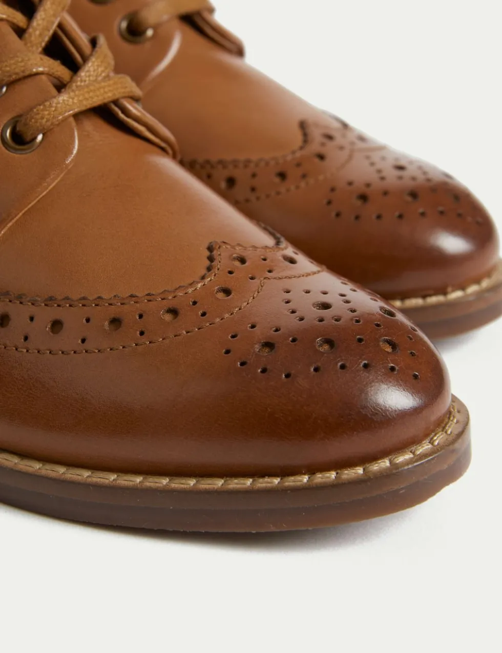 Kids' Leather Brogues (8 Small - 2 Large)