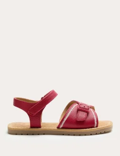 Kids' Leather Buckle Sandals (4 Small-2 Large)
