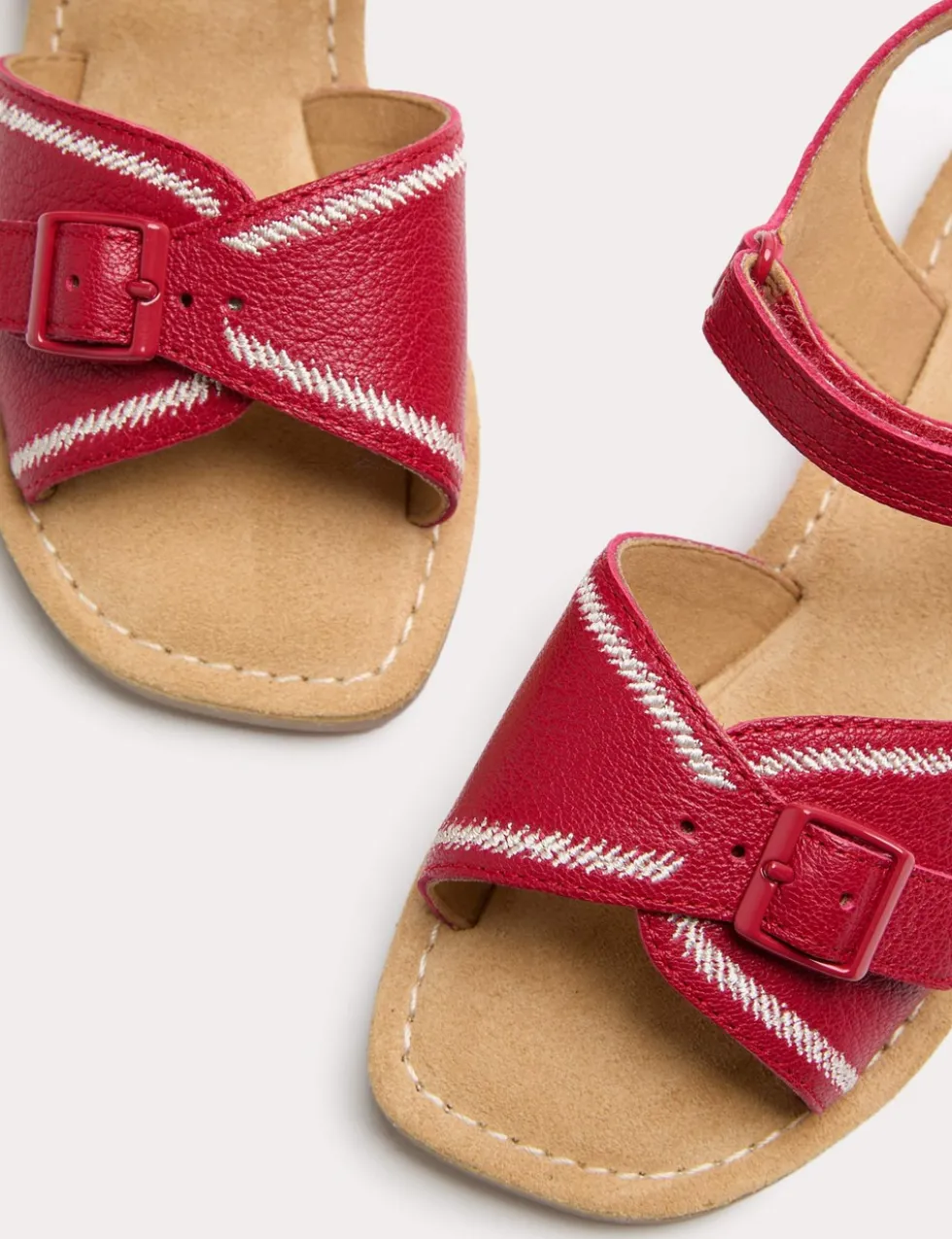 Kids' Leather Buckle Sandals (4 Small-2 Large)