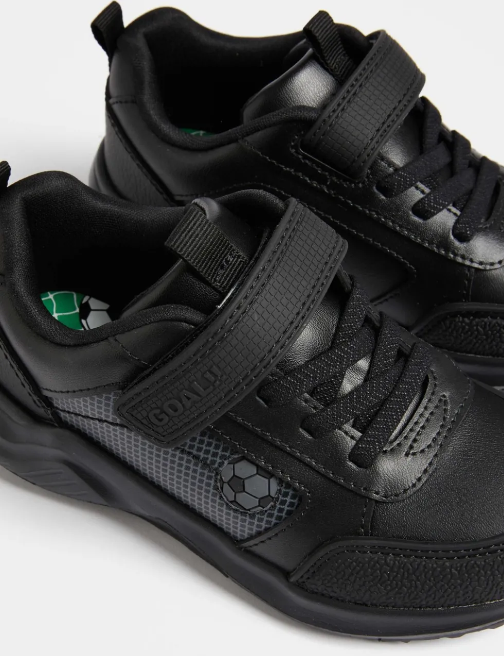 Kids' Leather Football School Shoes (8 Small - 2 Large)