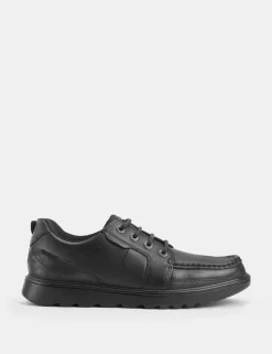 Kids' Leather Lace School Shoes (2 Large - 10 Large)