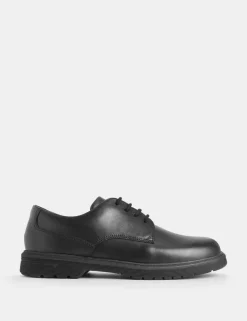 Kids' Leather Lace Schoolwear Shoes (2 Large - 12 Large)