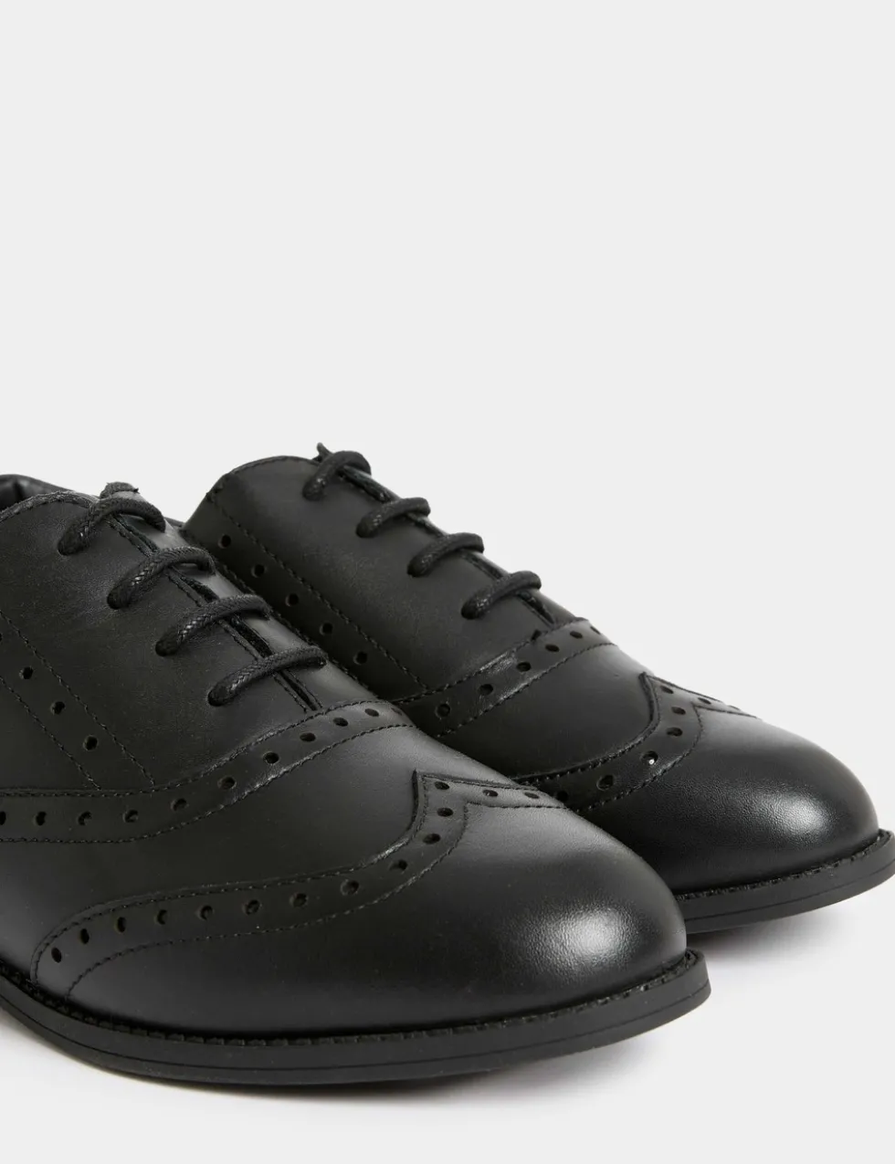 Kids’ Leather Lace-up Brogues School Shoes (13 Small - 7 Large)