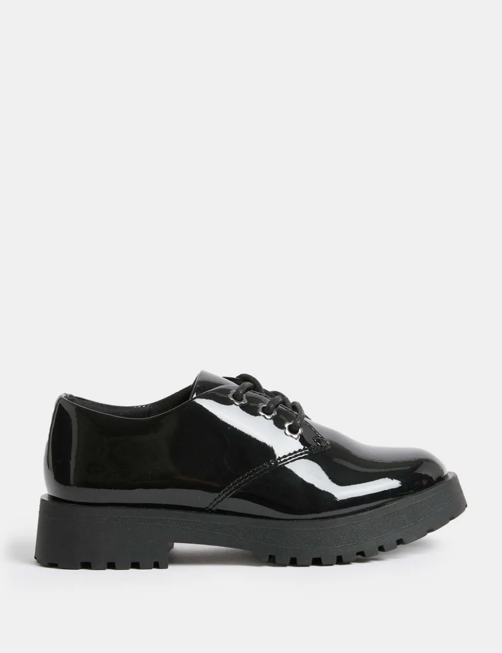 Kids' Leather Patent School Shoes (8 Small - 2 Large)