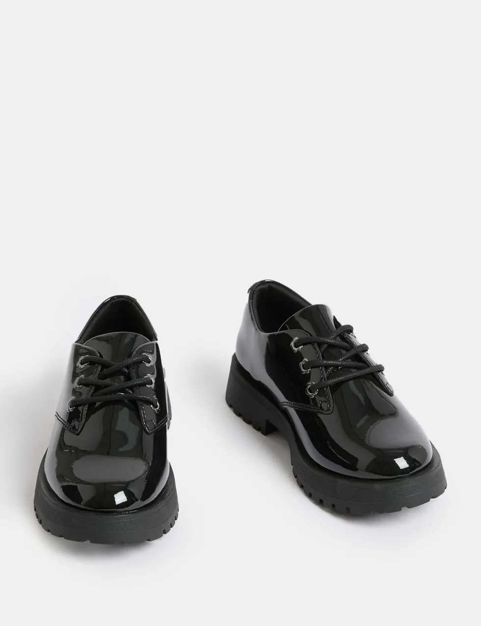 Kids' Leather Patent School Shoes (8 Small - 2 Large)