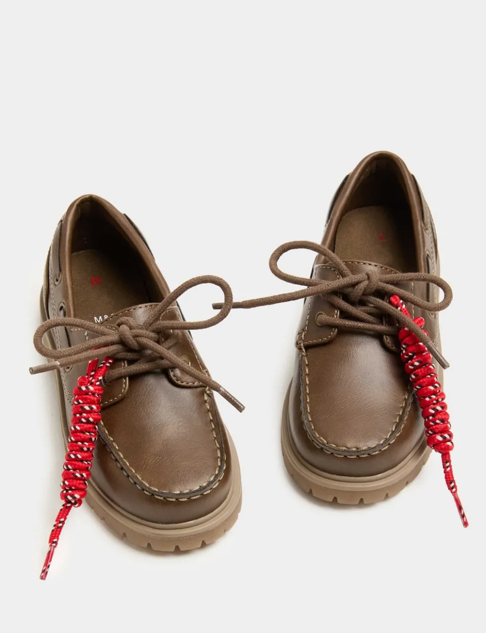 Kids Leather Plain Boat Shoes (10 Small-4 Large)