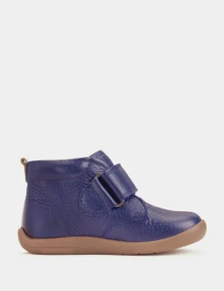 Kids' Leather Riptape Ankle Boots (4 Small - 8 Small)