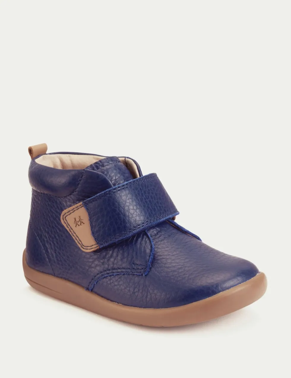 Kids' Leather Riptape Ankle Boots (4 Small - 8 Small)
