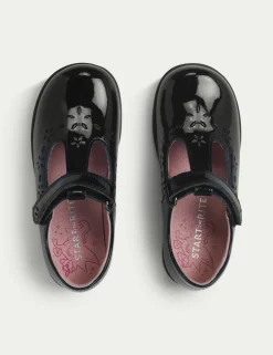 Kids' Leather Riptape Mary Jane School Shoes (1 Small - 13½ Small)