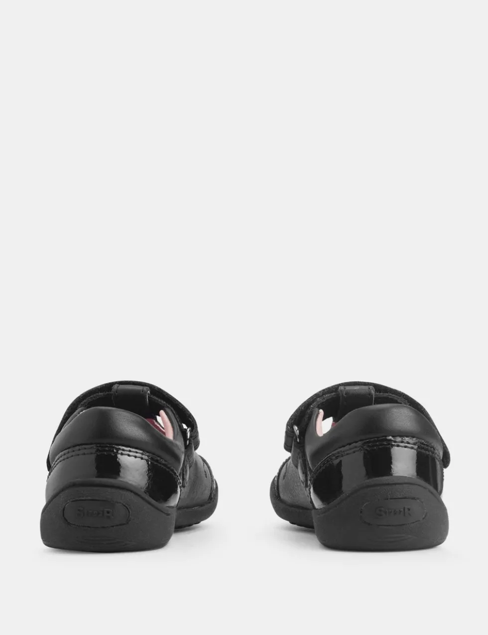 Kids' Leather Riptape School Shoes (6 Small-10½ Small)