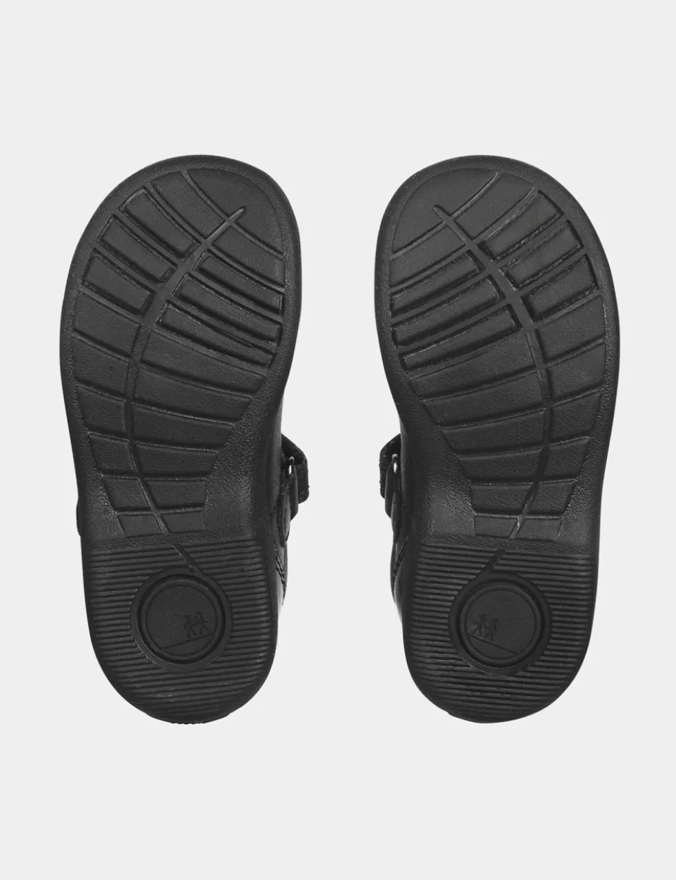 Kids' Leather Riptape School Shoes (6 Small-10½ Small)