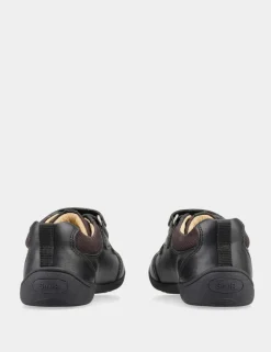 Kids' Leather Riptape Schoolwear Shoes (3 Small - 10.5 Small)