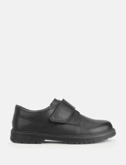 Kids' Leather Riptape Schoolwear Shoes (2 Large - 6 Large)