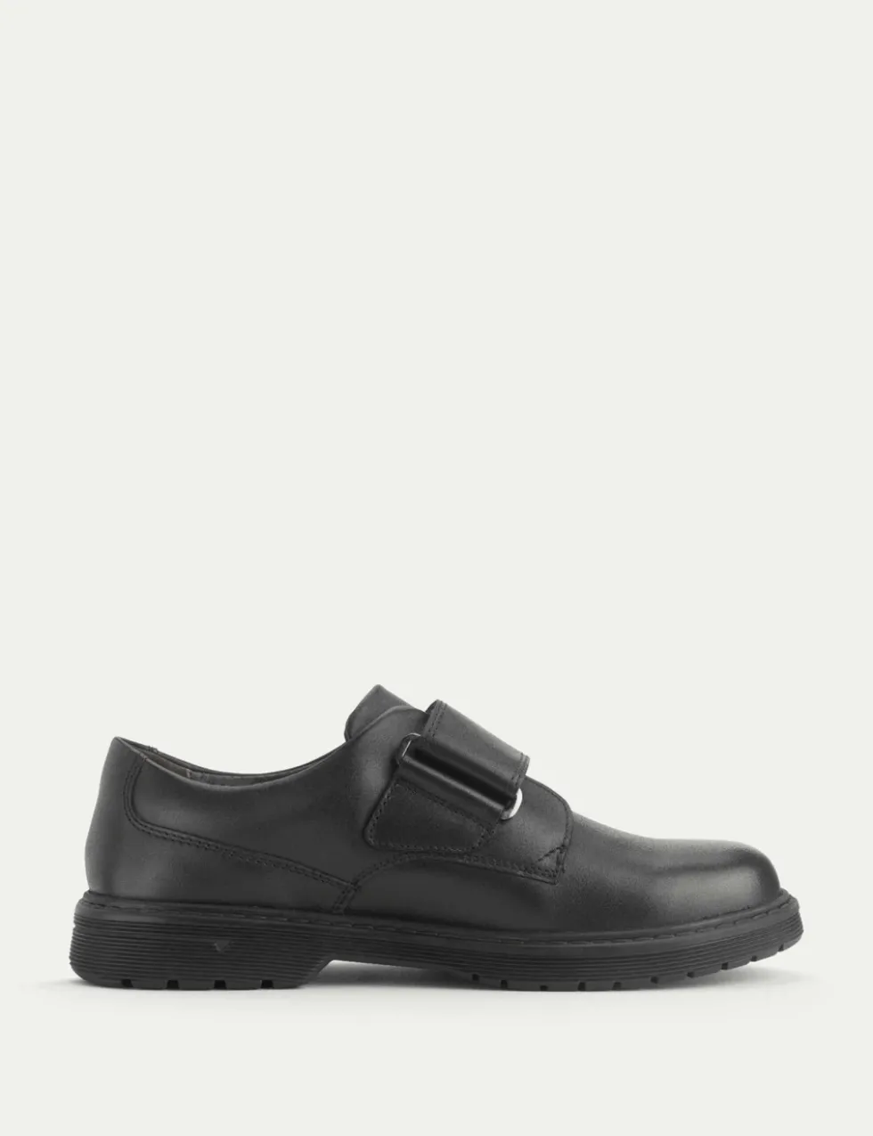 Kids' Leather Riptape Schoolwear Shoes (2 Large - 6 Large)