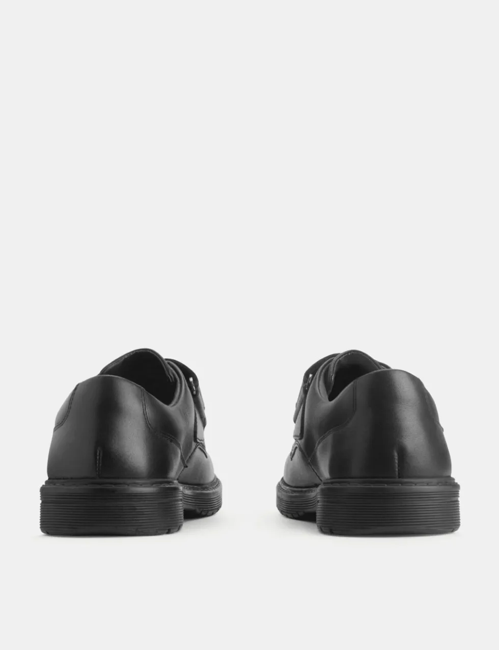 Kids' Leather Riptape Schoolwear Shoes (2 Large - 6 Large)