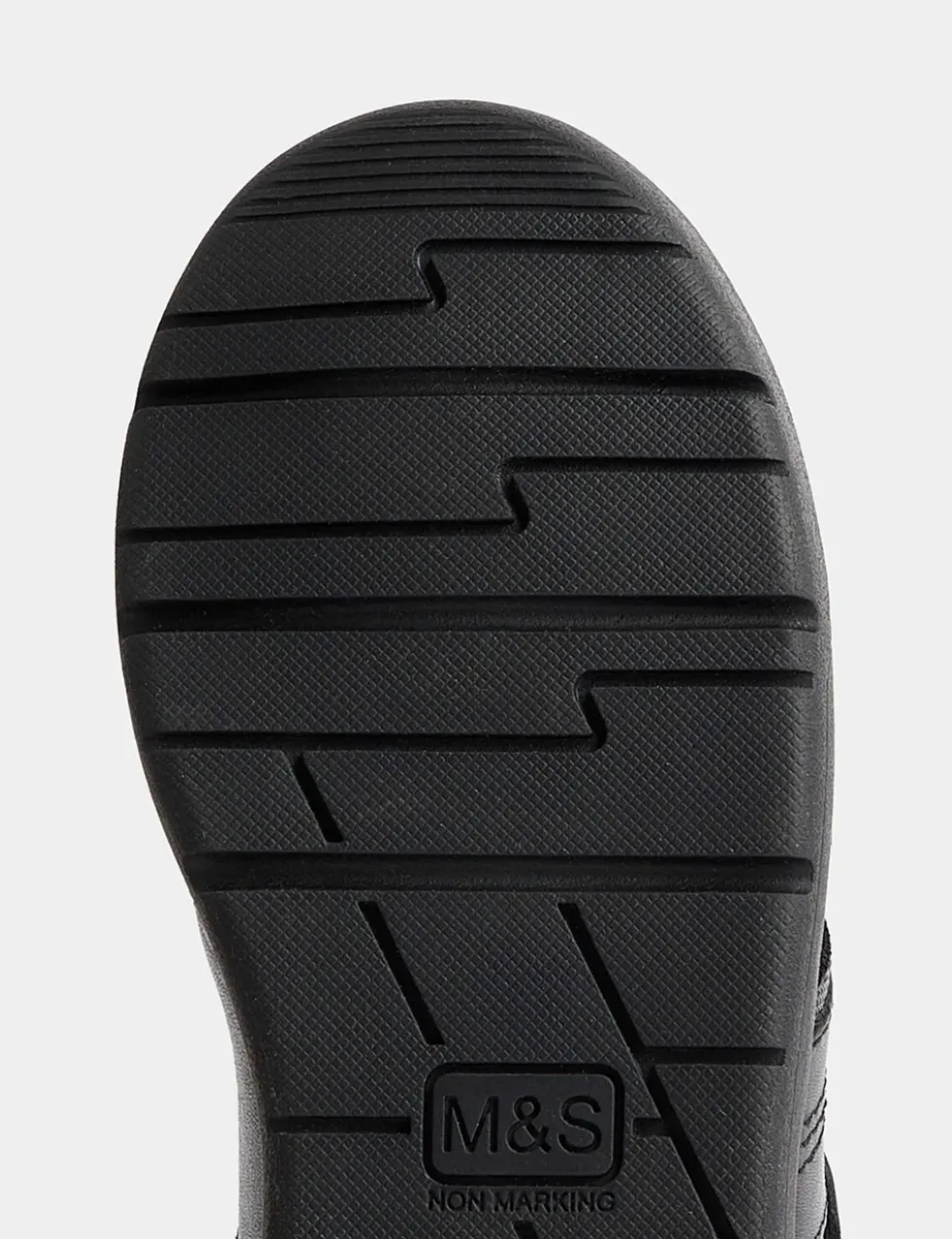 Kids' Leather Riptape School Shoes (8 Small - 2 Large)