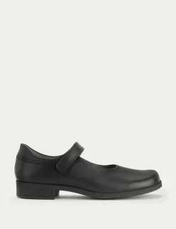 Kids' Leather Riptape School Shoes (13 Small - 5½ Large)