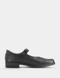 Kids' Leather Riptape School Shoes (13 Small - 5½ Large)