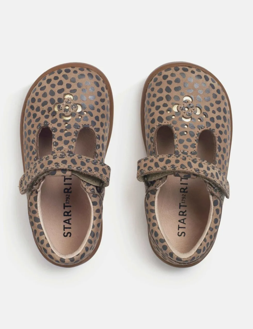 Kids' Leather Riptape Shoes (4½ Small - 8 Small)