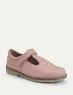 Kids' Leather Riptape T Bar Shoes (6 Small - 12.5 Small)