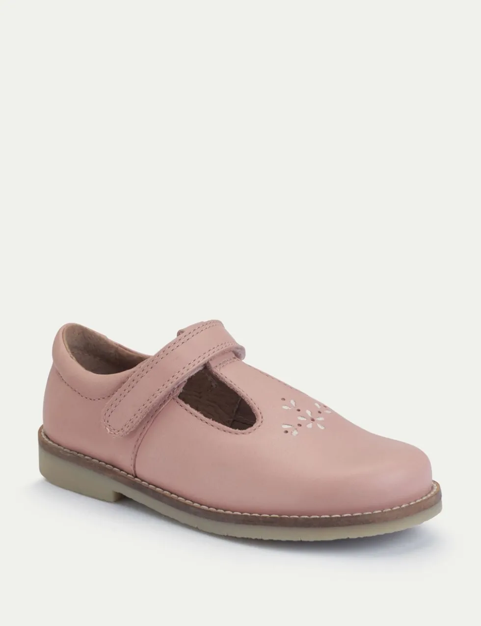 Kids' Leather Riptape T Bar Shoes (6 Small - 12.5 Small)