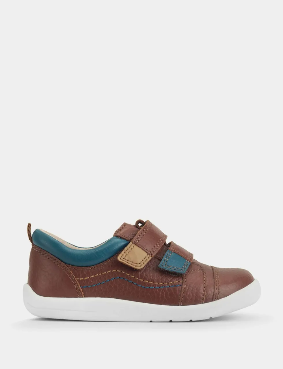 Kids' Leather Riptape Trainers (4 Small - 8 Small)