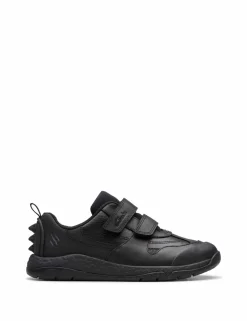 Kids' Leather Riptape Trainers (7 Small - 2.5 Large)