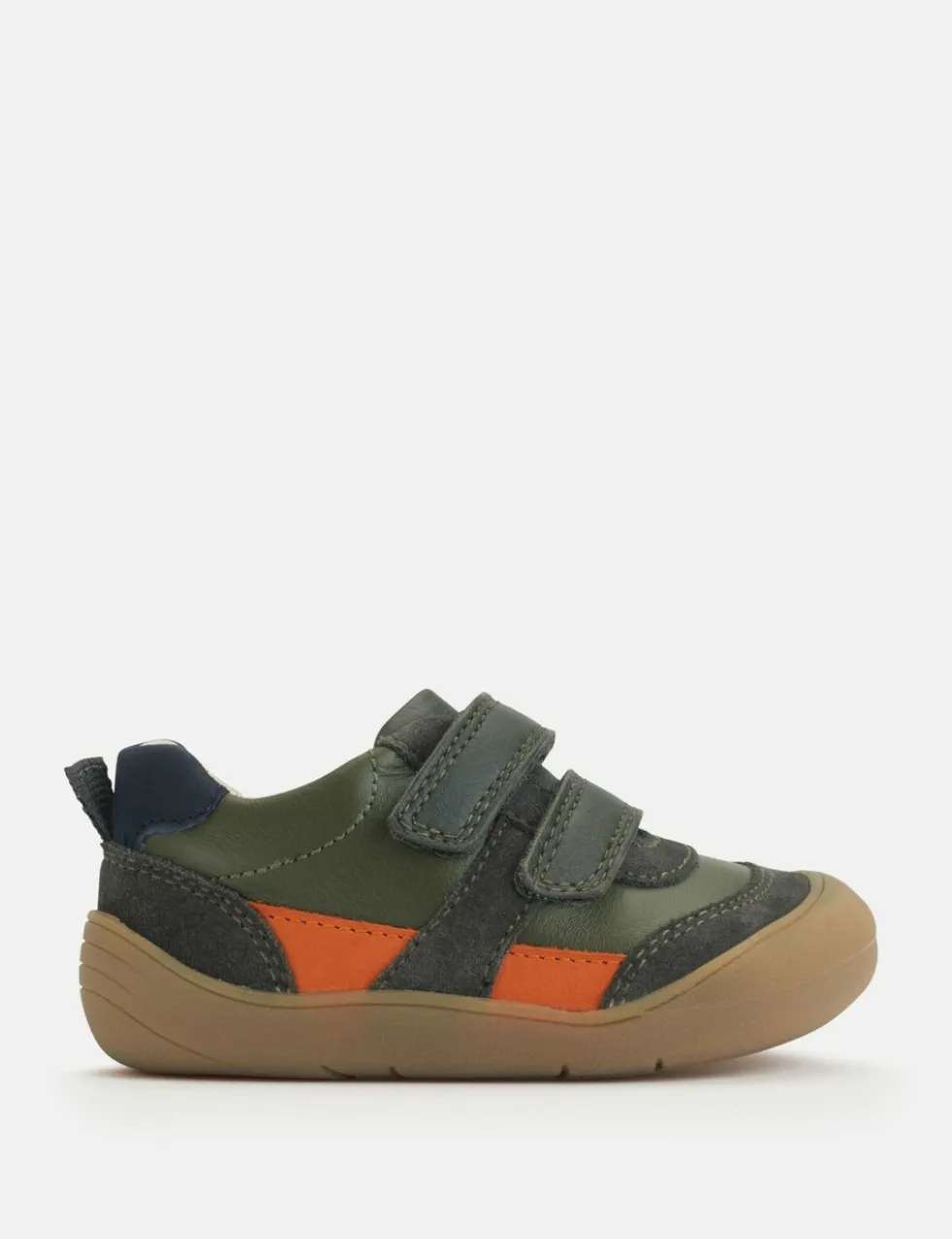 Kids' Leather Riptape Trainers (3-7 Small)