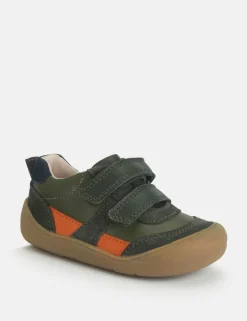 Kids' Leather Riptape Trainers (3-7 Small)
