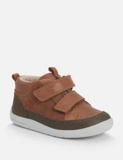 Kids' Leather Riptape Trainers (4 Small-8 Small)