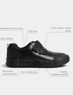 Kids' Leather School Shoes (2½ Large - 9 Large)