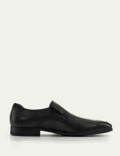 Kids' Leather Slip-On Schoolwear Shoes (6 Large - 11 Large)