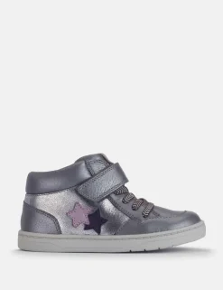 Kids' Leather Star Trainers (6 Small - 2 Large)